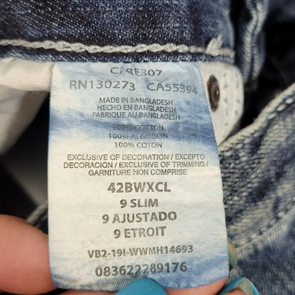 Wrangler 20X Boys 9 Slim Jeans Medium Wash Straight Leg 42BWXCL
